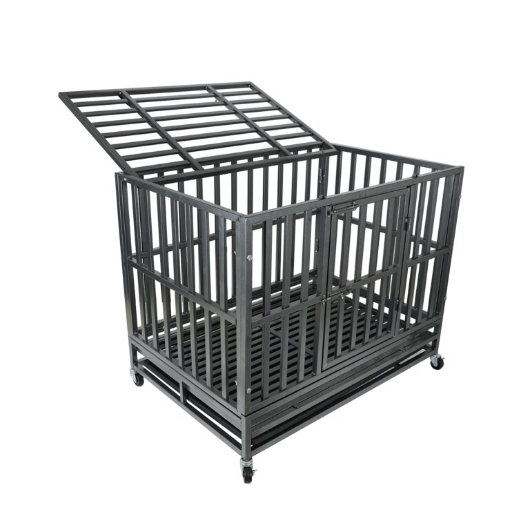 Strong metal outlet dog crate